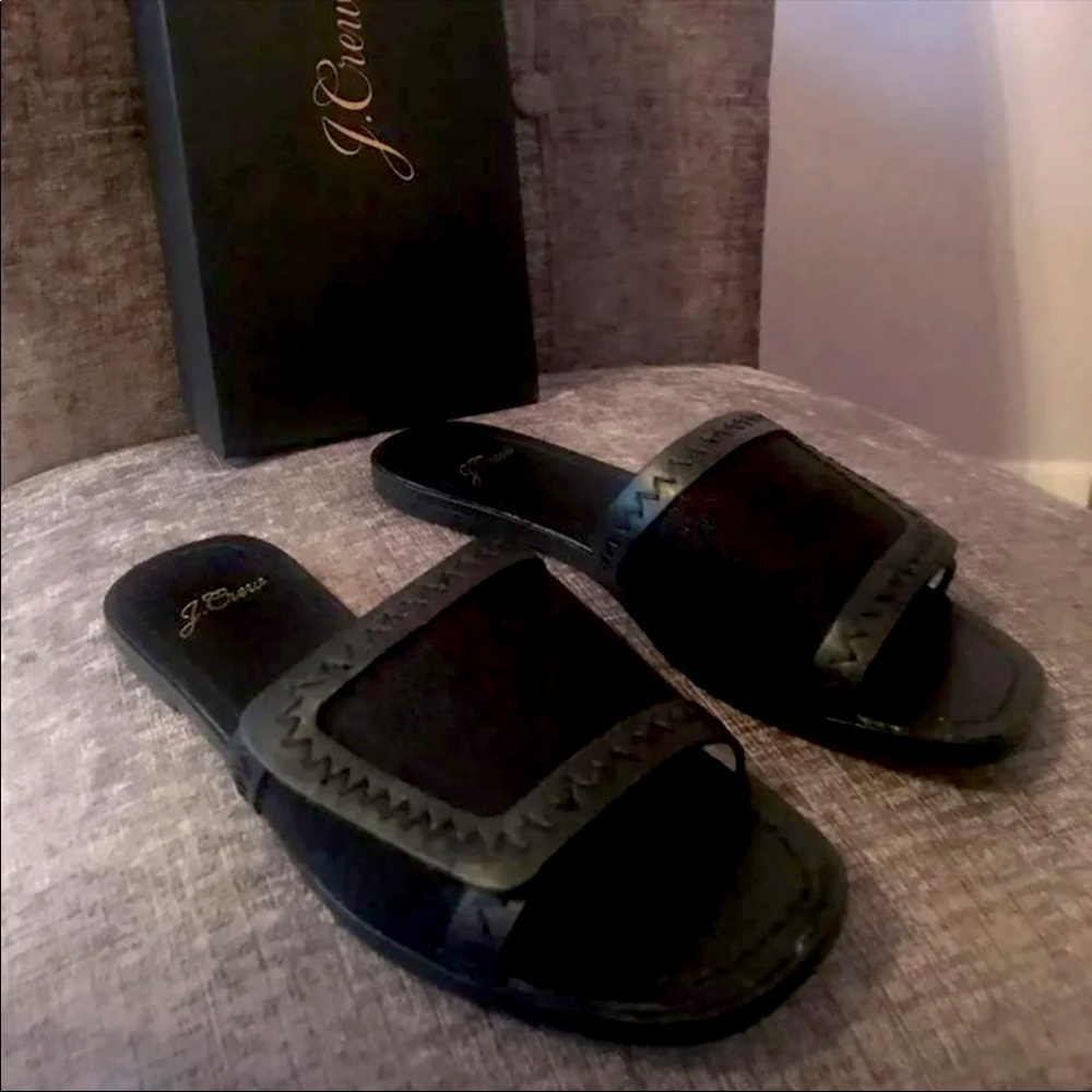 Leather JCrew flops size 6